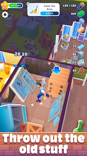 Gameplay screenshot 2 from Renovation Day: House Makeover - Role Playing game